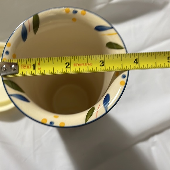 Temp-Tations By Tara Old World Confetti 16 oz Ceramic Travel Mug Silicone Lid - Picture 8 of 8